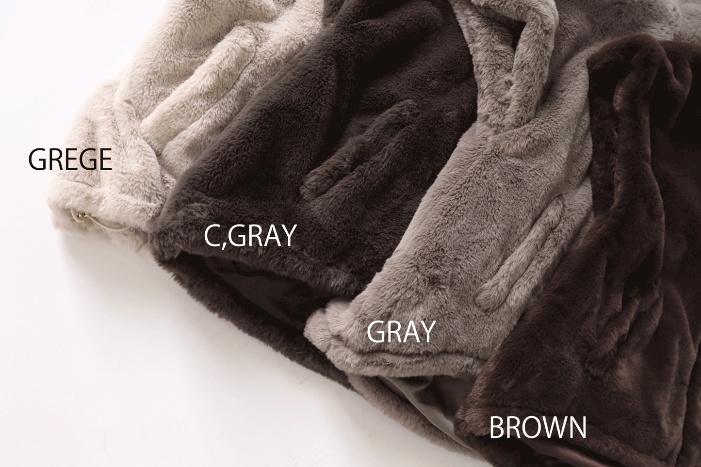 【ACUTA】フェイクファーフーディーベスト