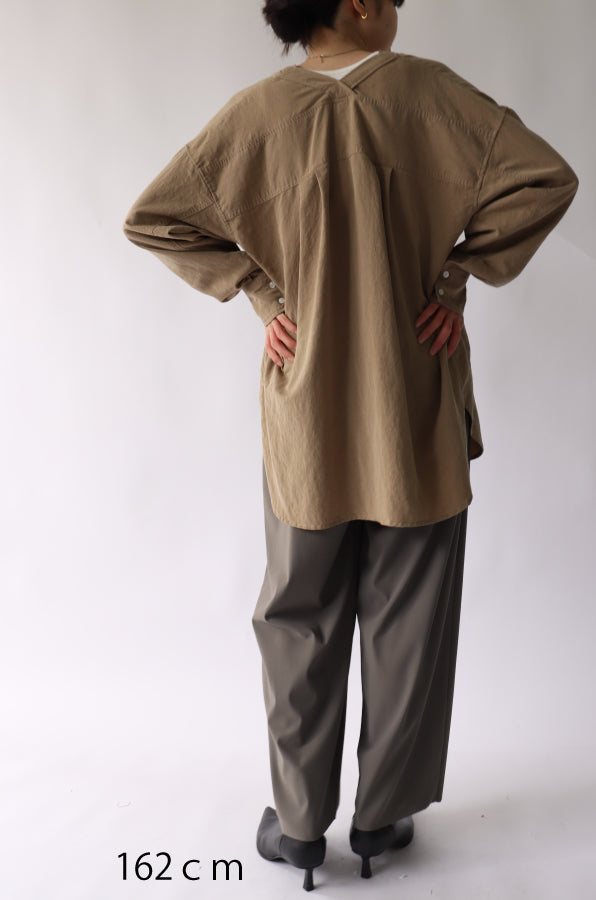 【ACUTA】バイオ加工カラーレスシャツ