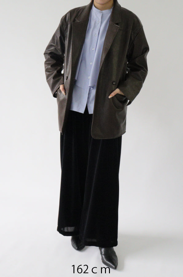 【ACUTA】フロントフレアシャツ