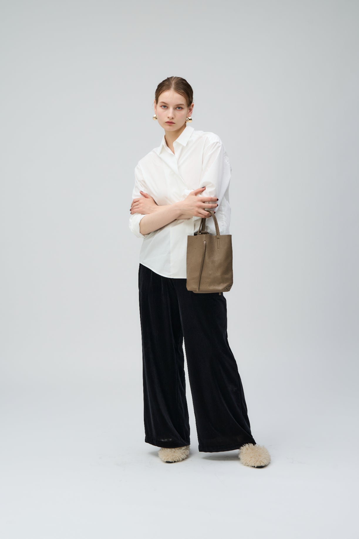 【MILLELA FIRENZE】シュリンクレザーミニトートバッグ