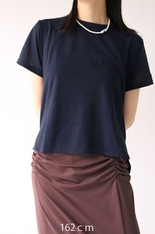 【ACUTA】シアーシャイニーTシャツ