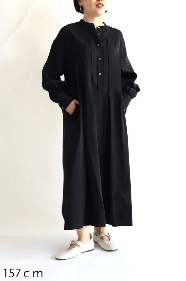 【ACUTA】 格子タックワンピース