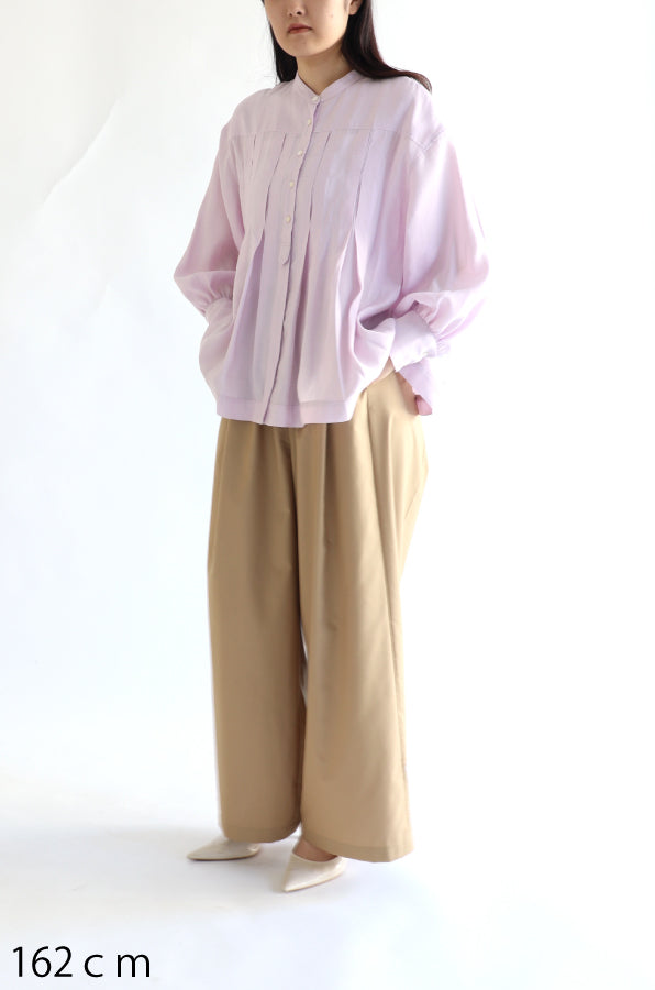 【ACUTA】 格子タックブラウス