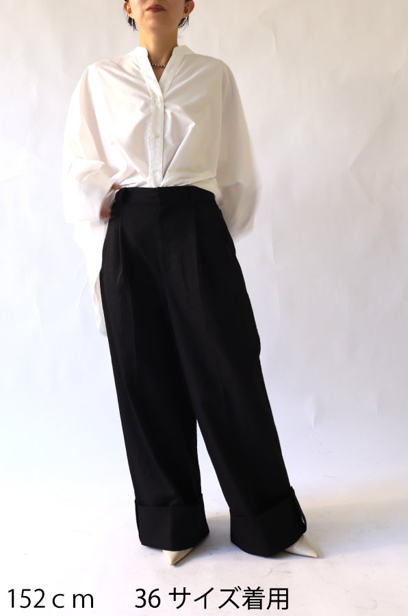 【ACUTA】ロールアップワイドパンツ