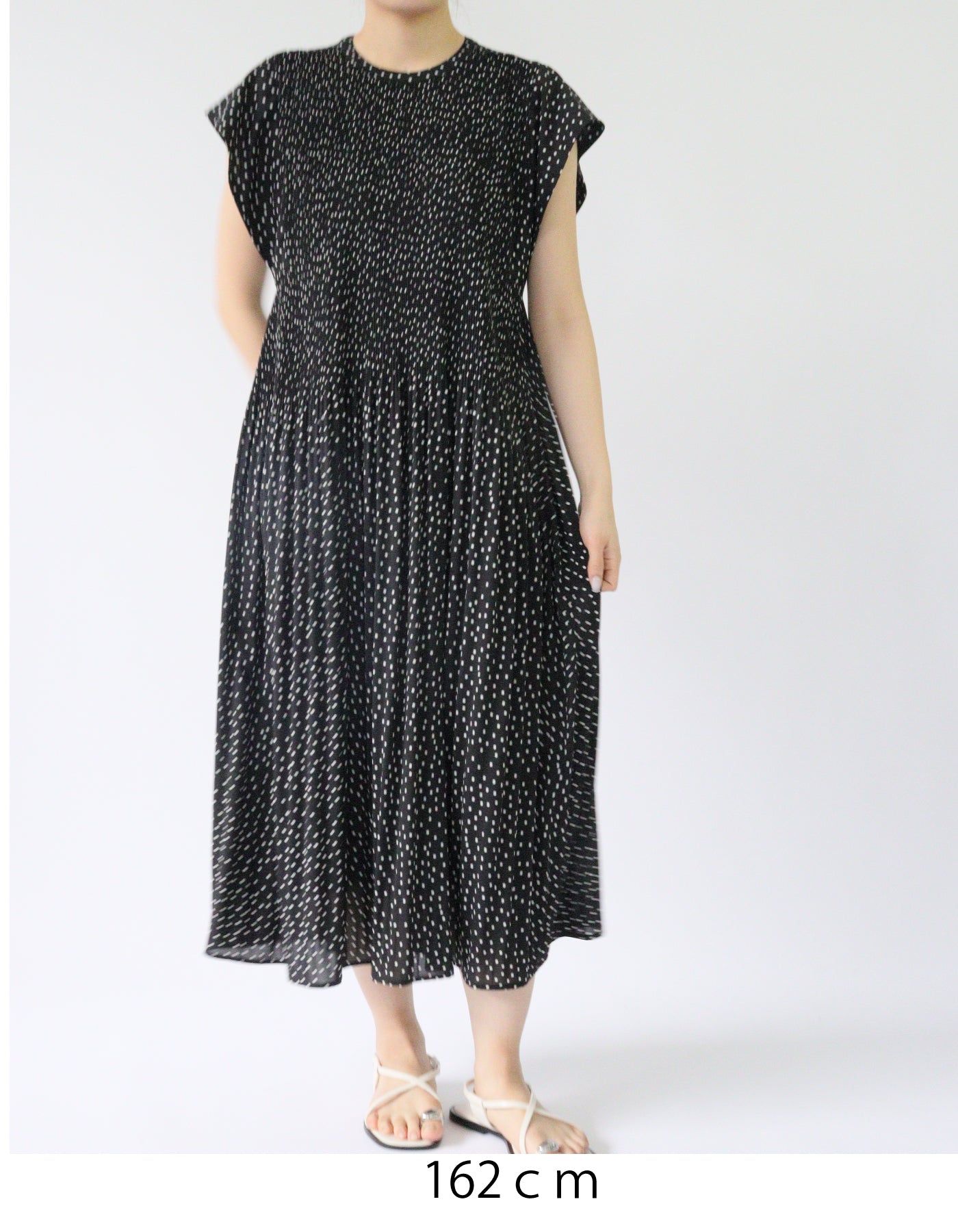 【ACUTA】フレンチスリーブドットワンピース