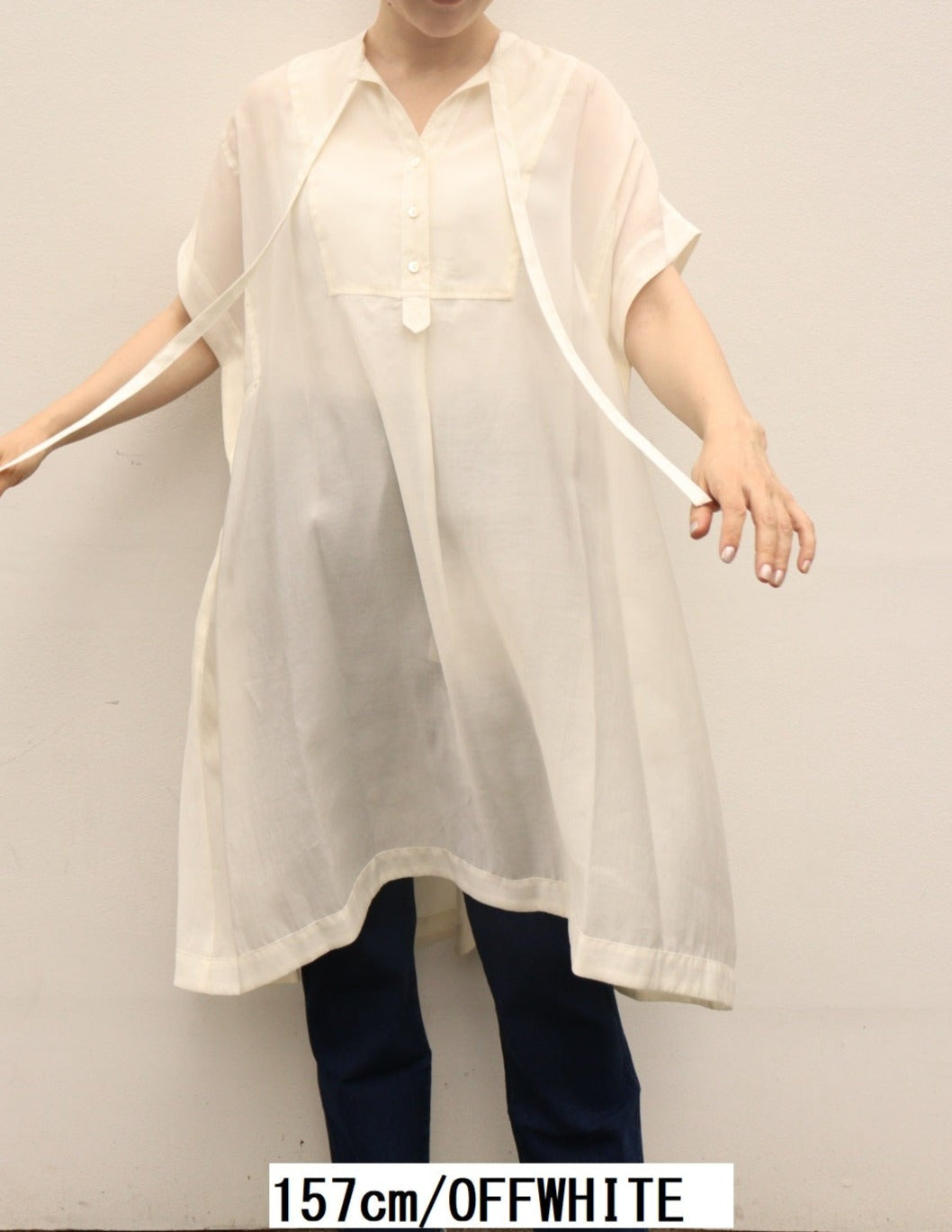 【ACUTA アクータ】タイデザインチュニックブラウス