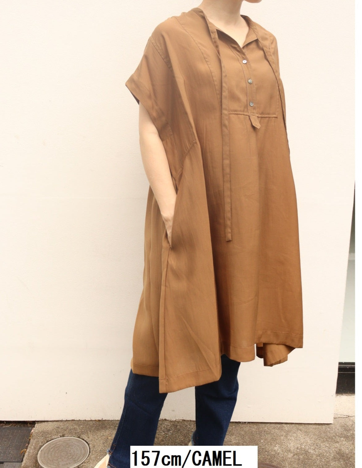 【ACUTA アクータ】タイデザインチュニックブラウス