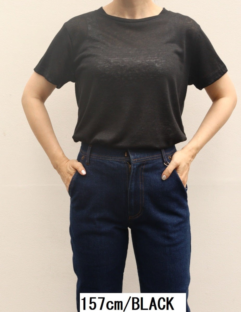 【ACUTA アクータ】リネンクルーネックTシャツ