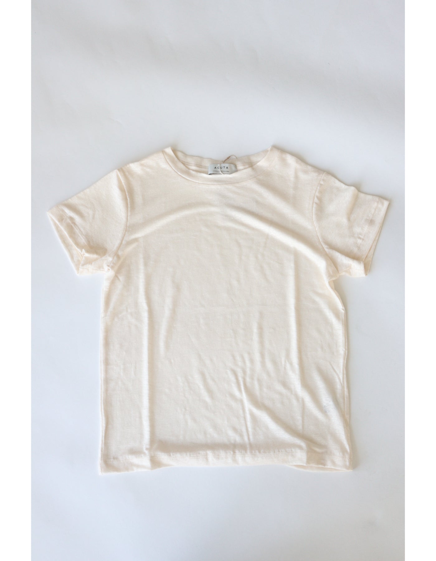 【ACUTA アクータ】リネンクルーネックTシャツ