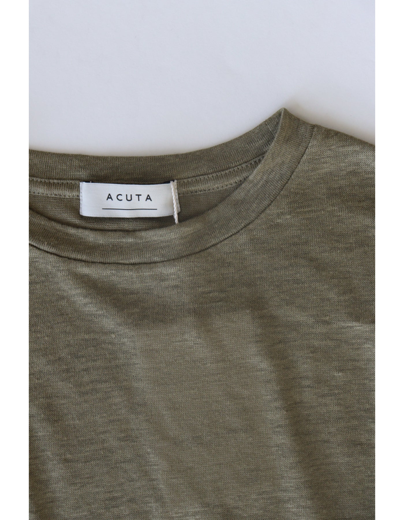 【ACUTA アクータ】リネンクルーネックTシャツ