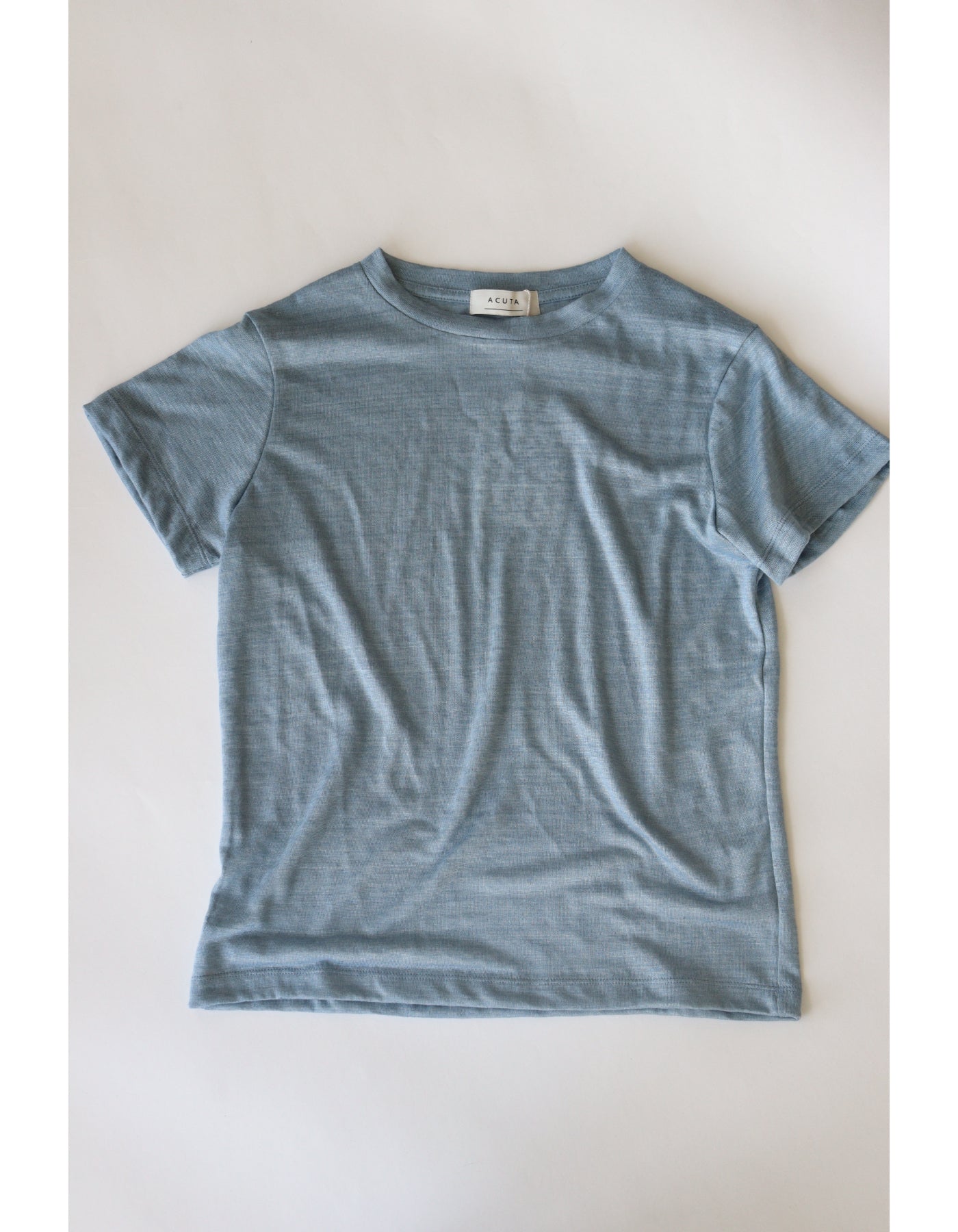 【ACUTA アクータ】リネンクルーネックTシャツ