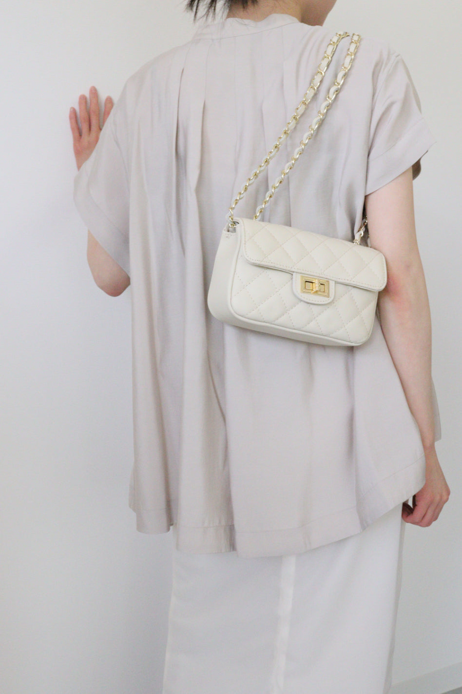 【MILLELA FIRENZE】【再入荷】キルティングチェーンショルダーバッグ