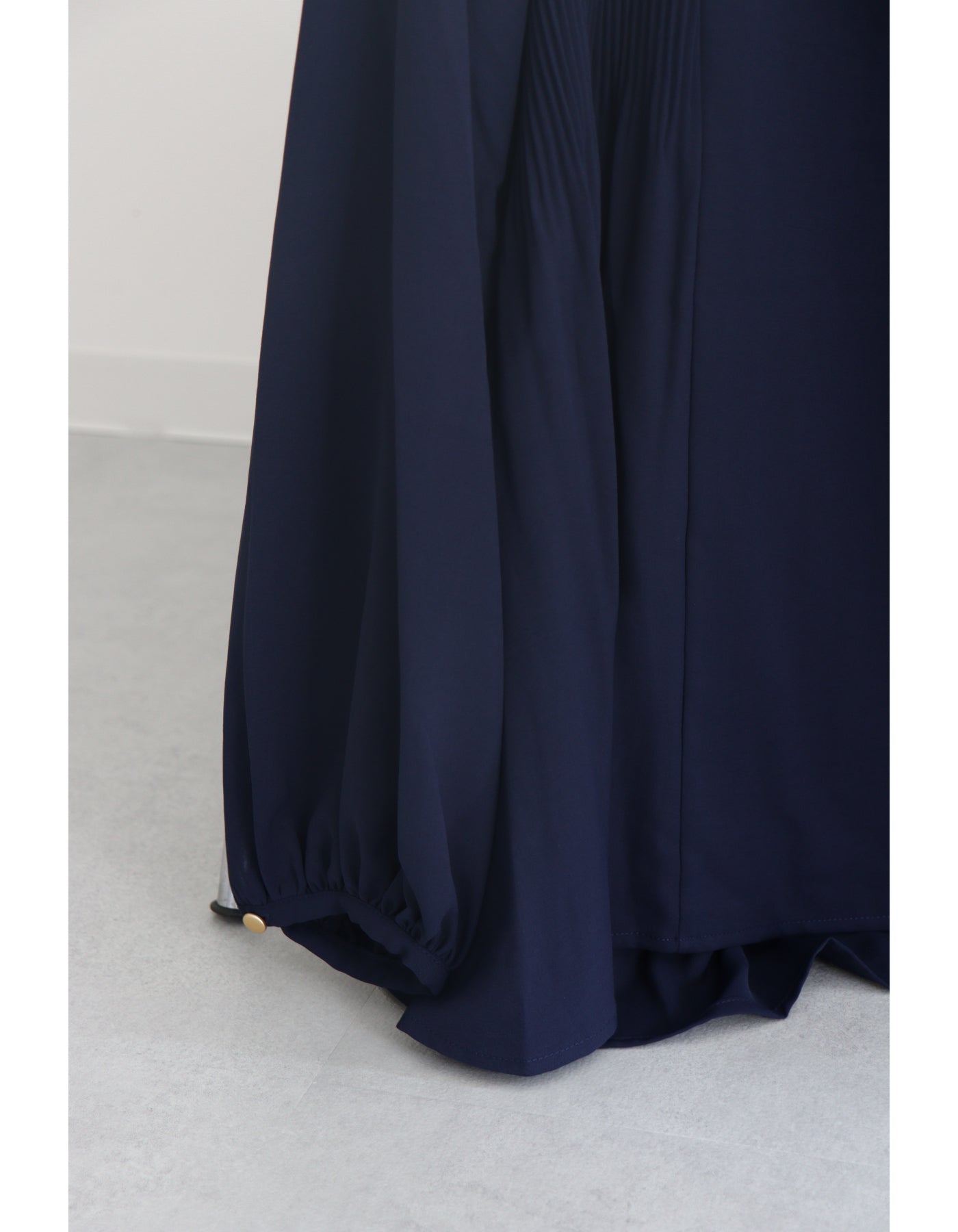 【ACUTA アクータ】ジョーゼットサイドプリーツブラウス