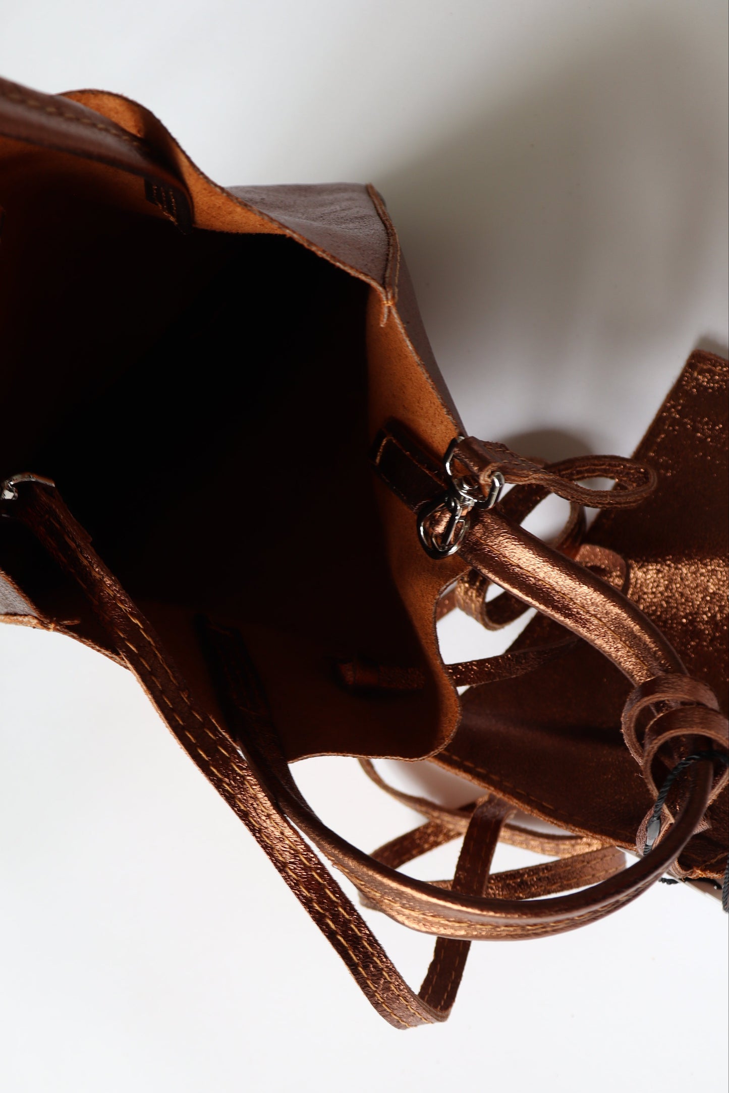 【MILLELA FIRENZE】【再入荷】【新色 】メタリックミニトートバッグ