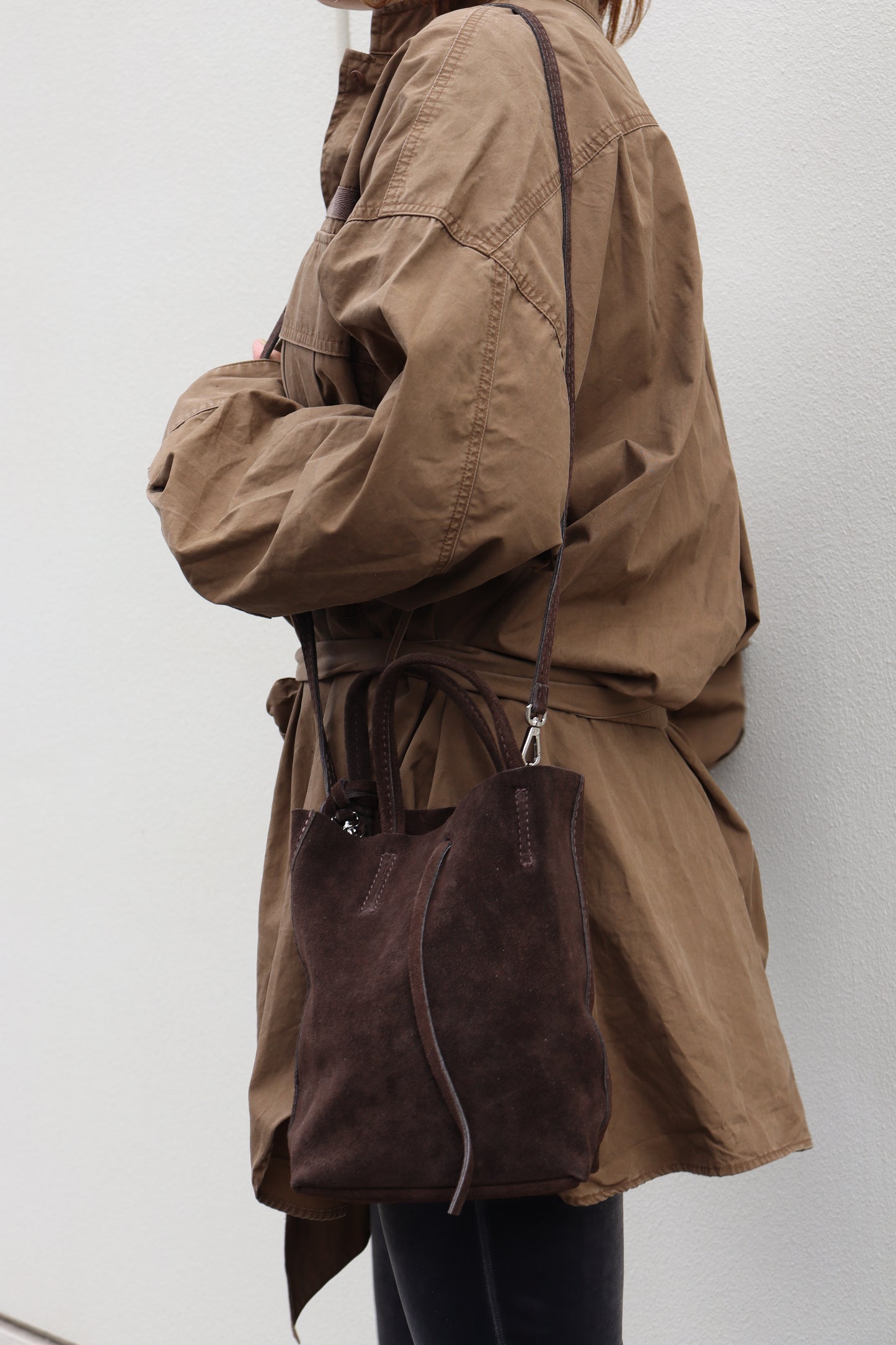 【MILLELA FIRENZE】スエードミニトートバッグ