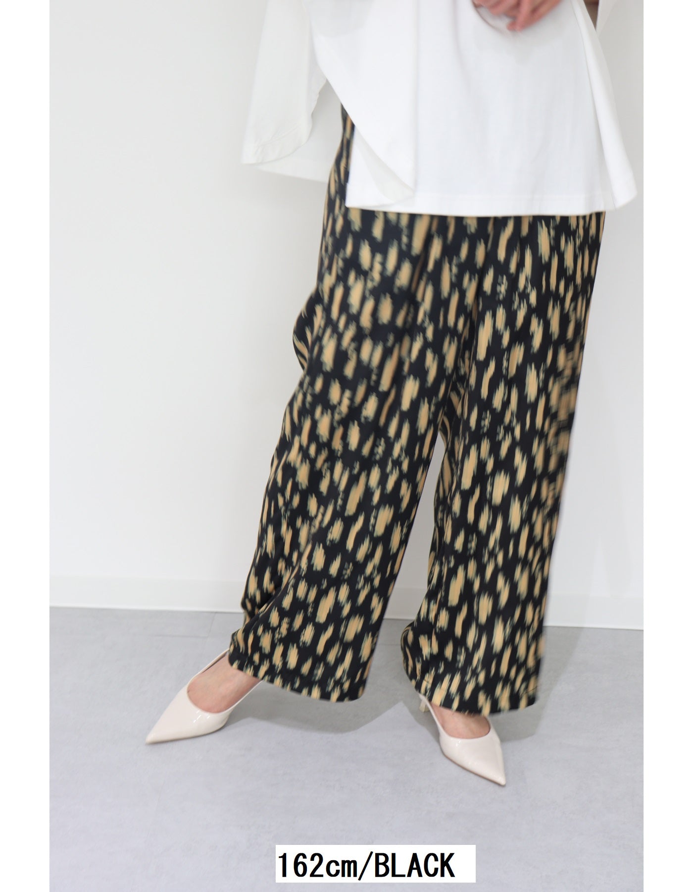 【ACUTA アクータ】サテンレオパードパンツ