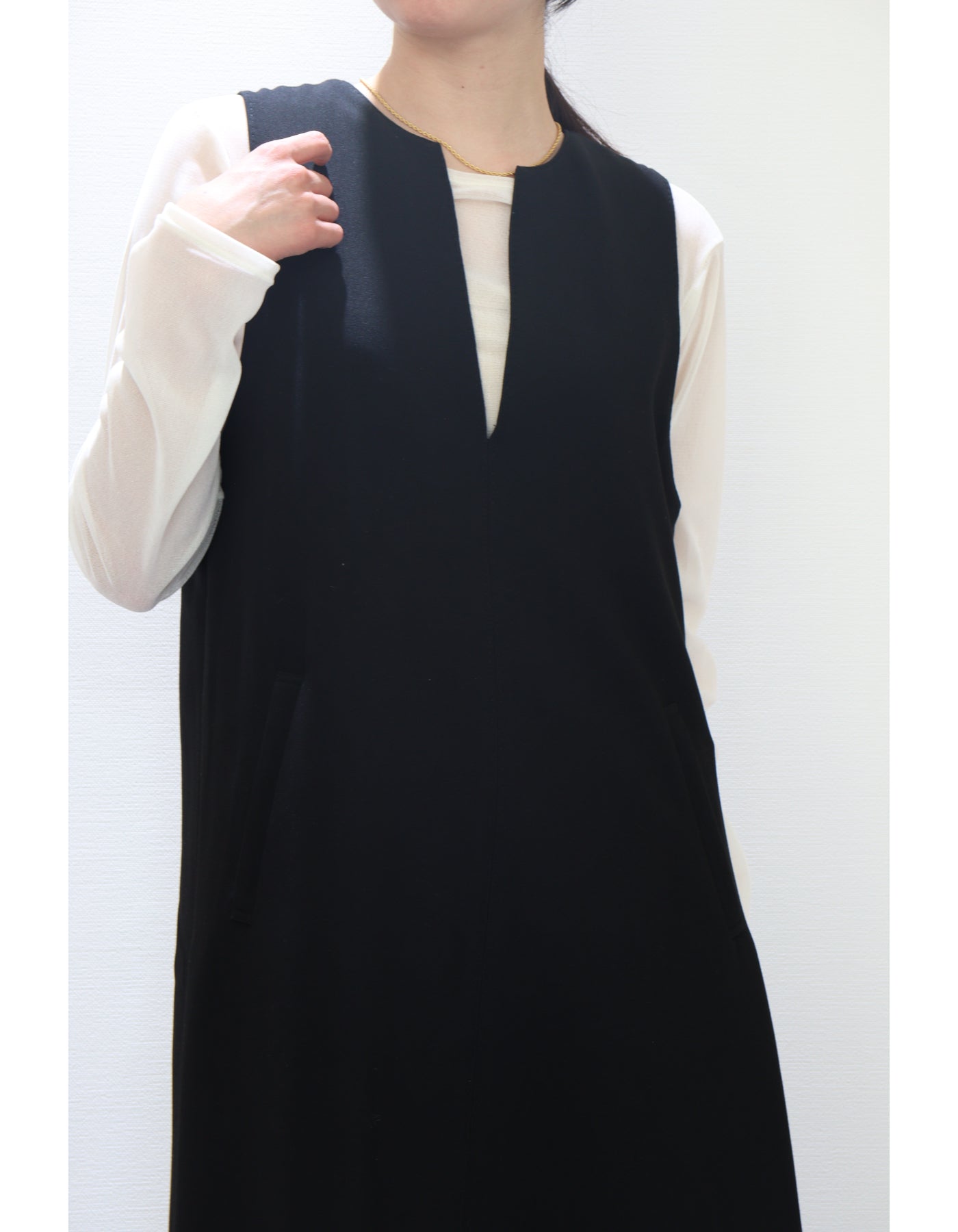 【ACUTA アクータ】ダブルクロスキーネックジャンスカ