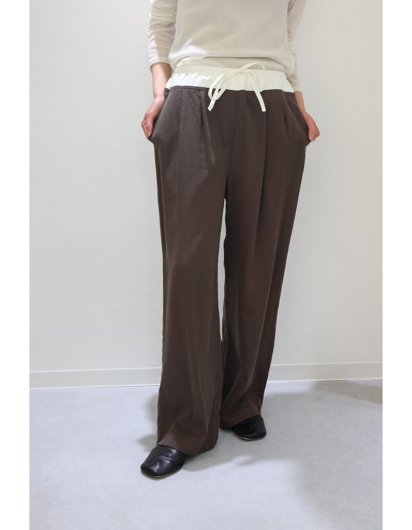 【ACUTA アクータ】ウエスト切替パンツ