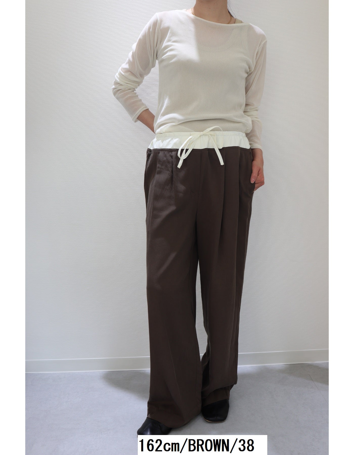【ACUTA アクータ】ウエスト切替パンツ