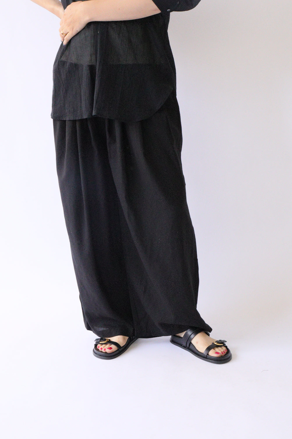 【ACUTA アクータ】袖リブバックベルトコート