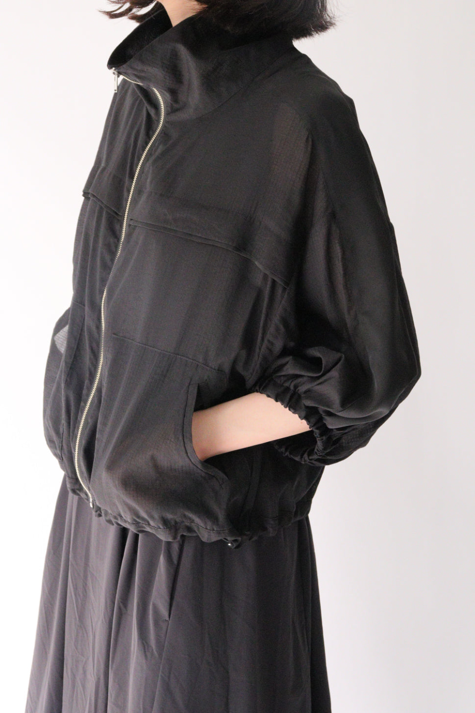 【ACUTA アクータ】袖リブバックベルトコート