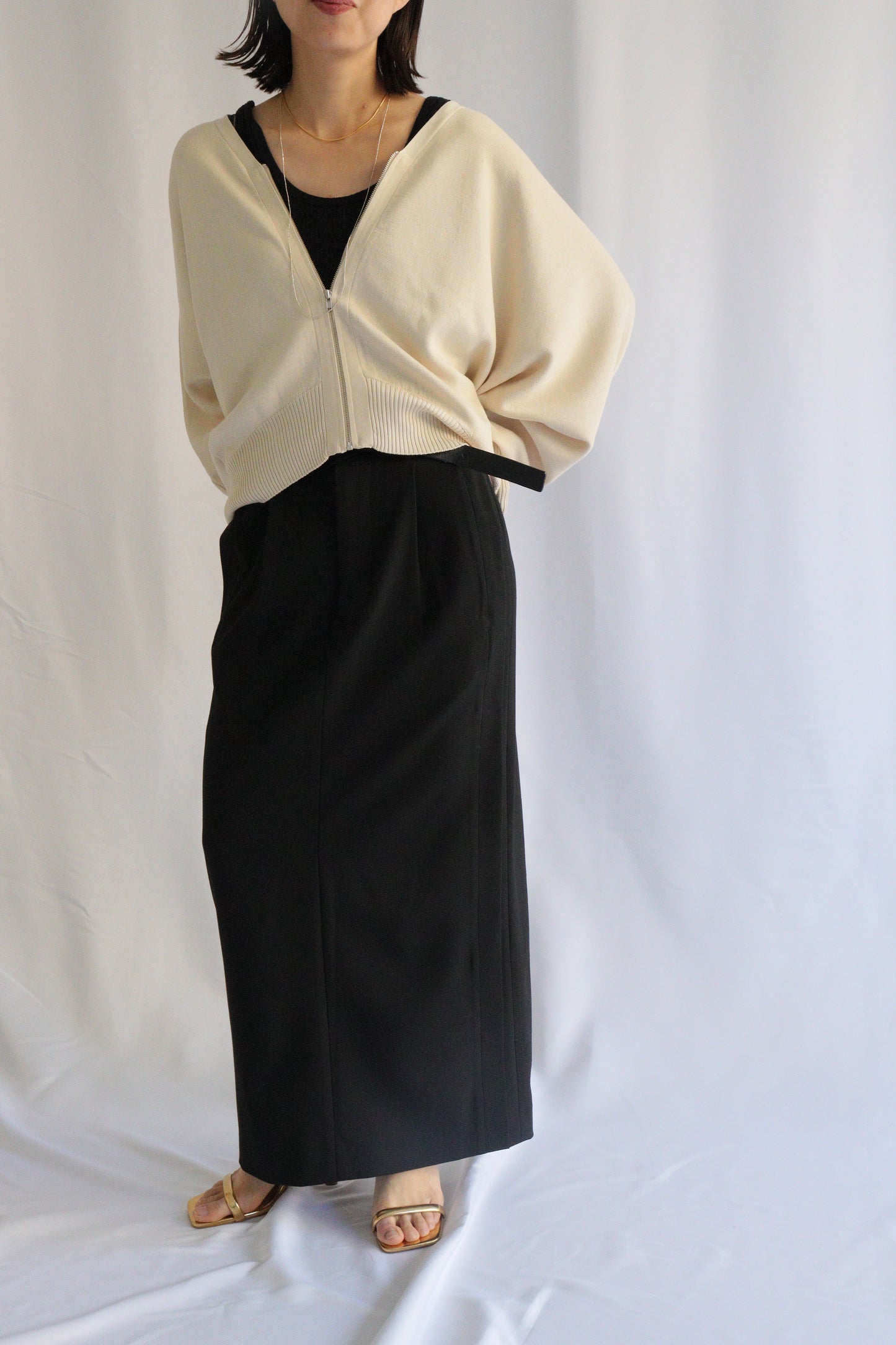 【ACUTA】シルクミックスドルマンカーディガン