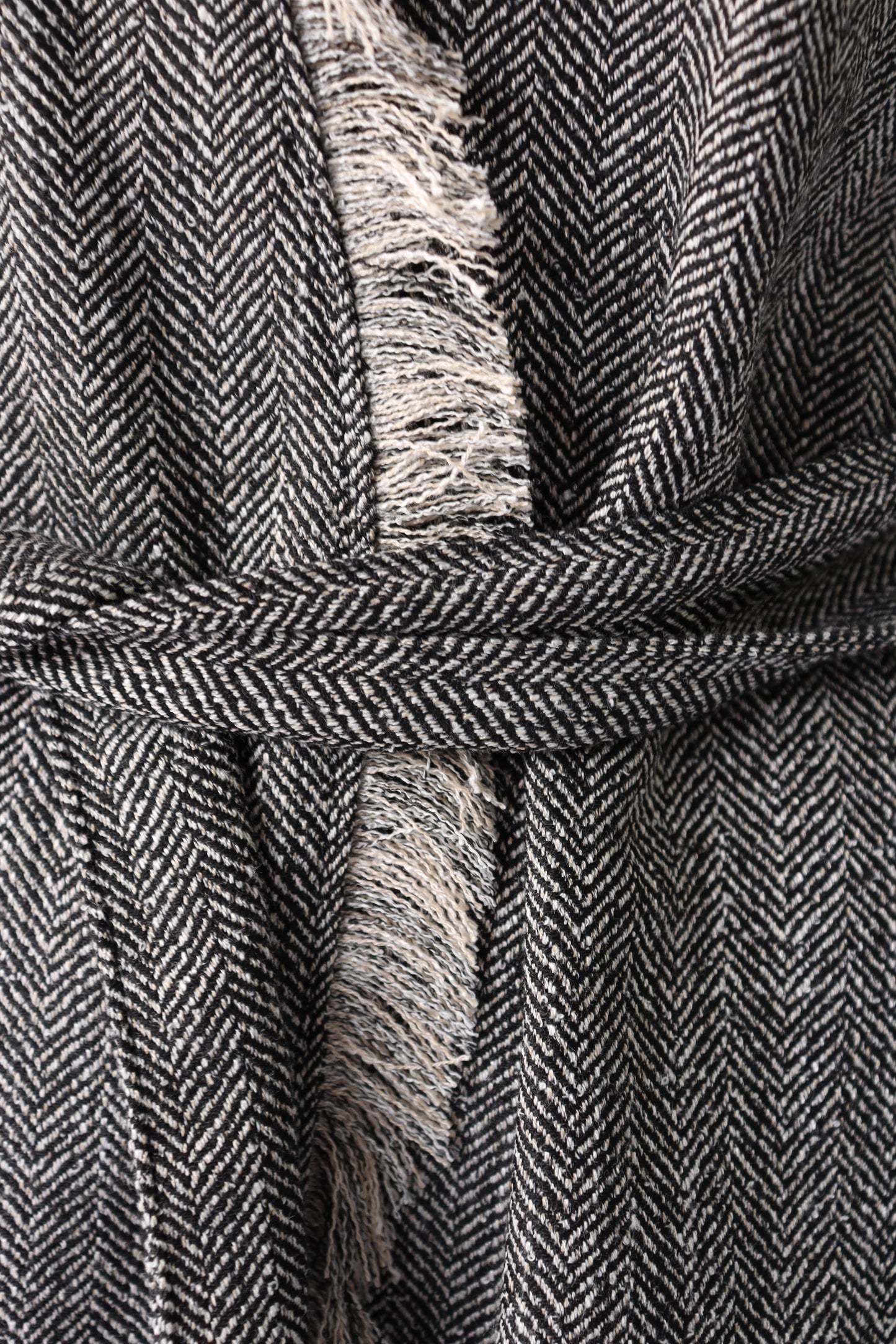 【ACUTA】【再入荷】ヘリンボーンフリンジジレ