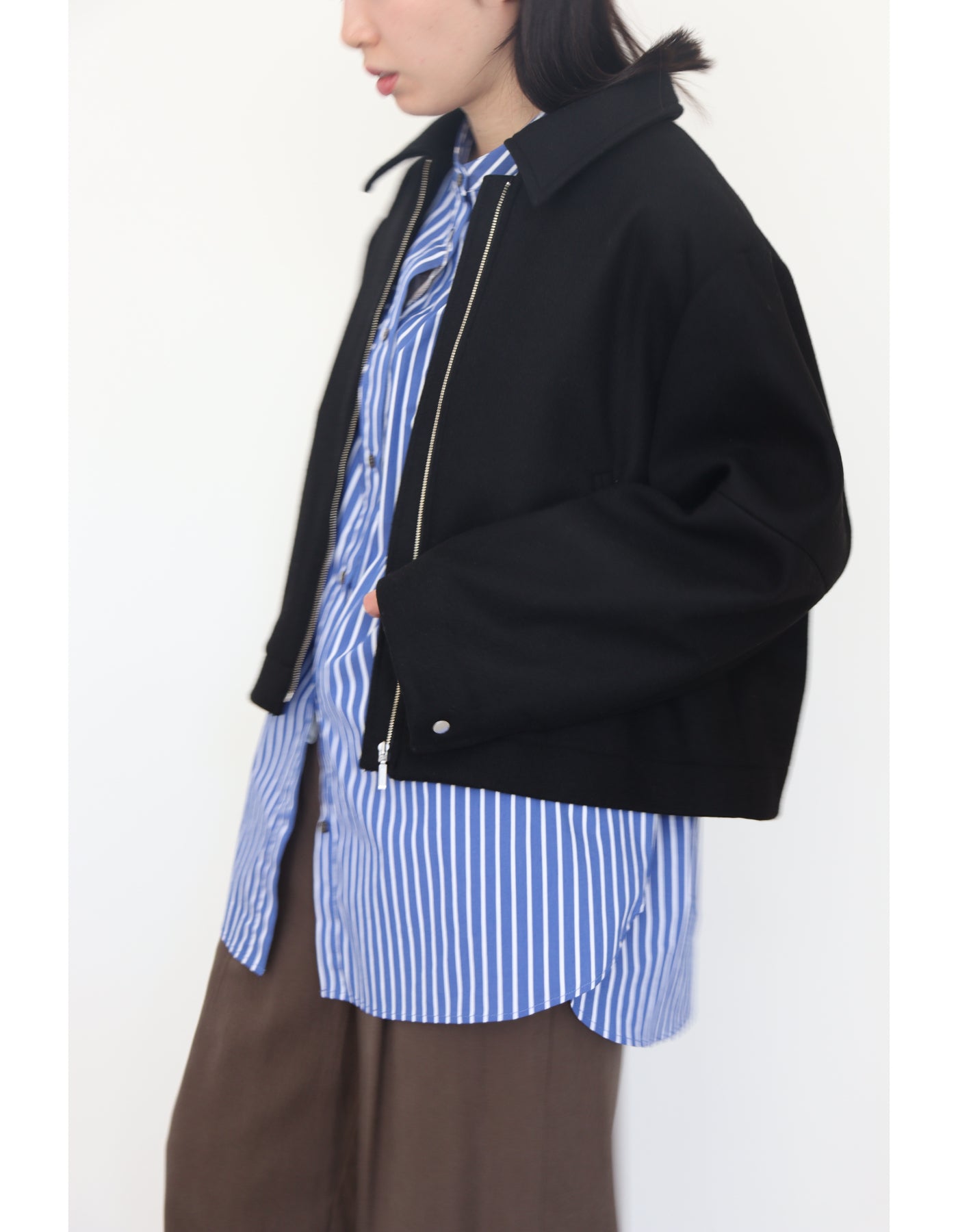 【ACUTA アクータ】ボンディングウールショートブルゾン