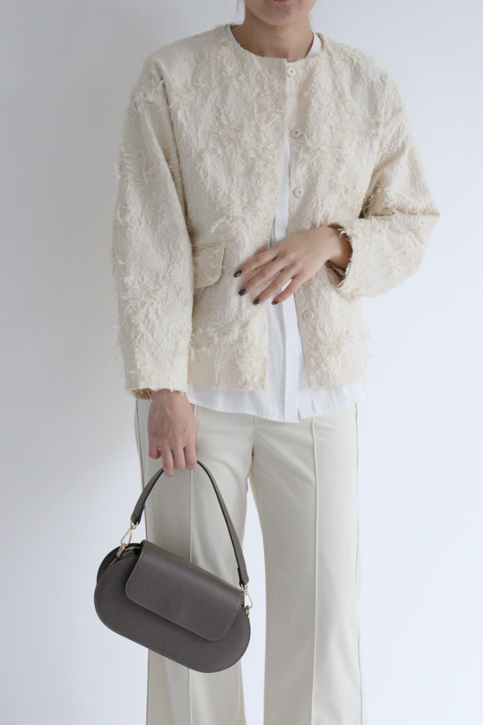 【ACUTA】カットジャガードコクーンジャケット