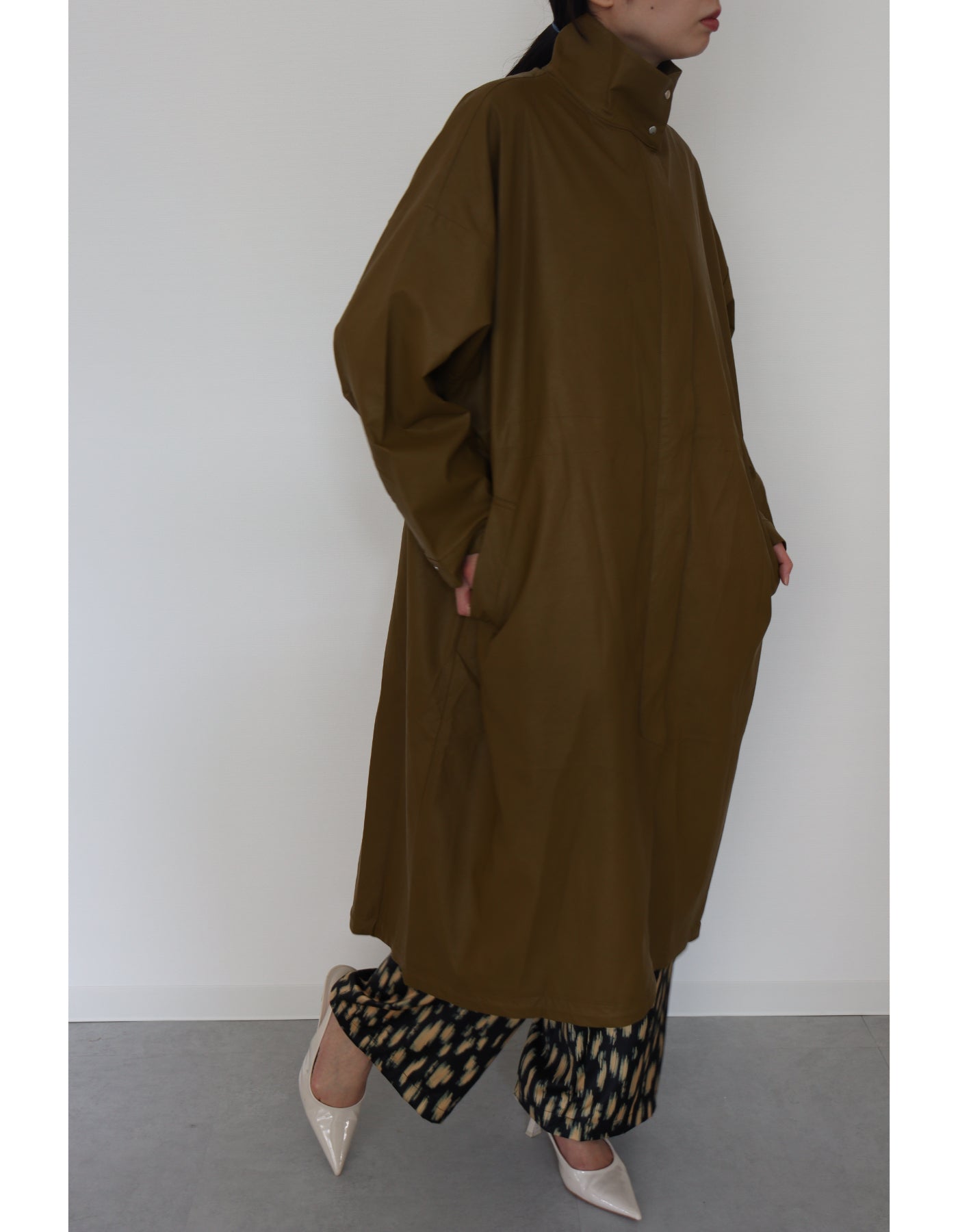 【ACUTA アクータ】エコレザーモッズコート