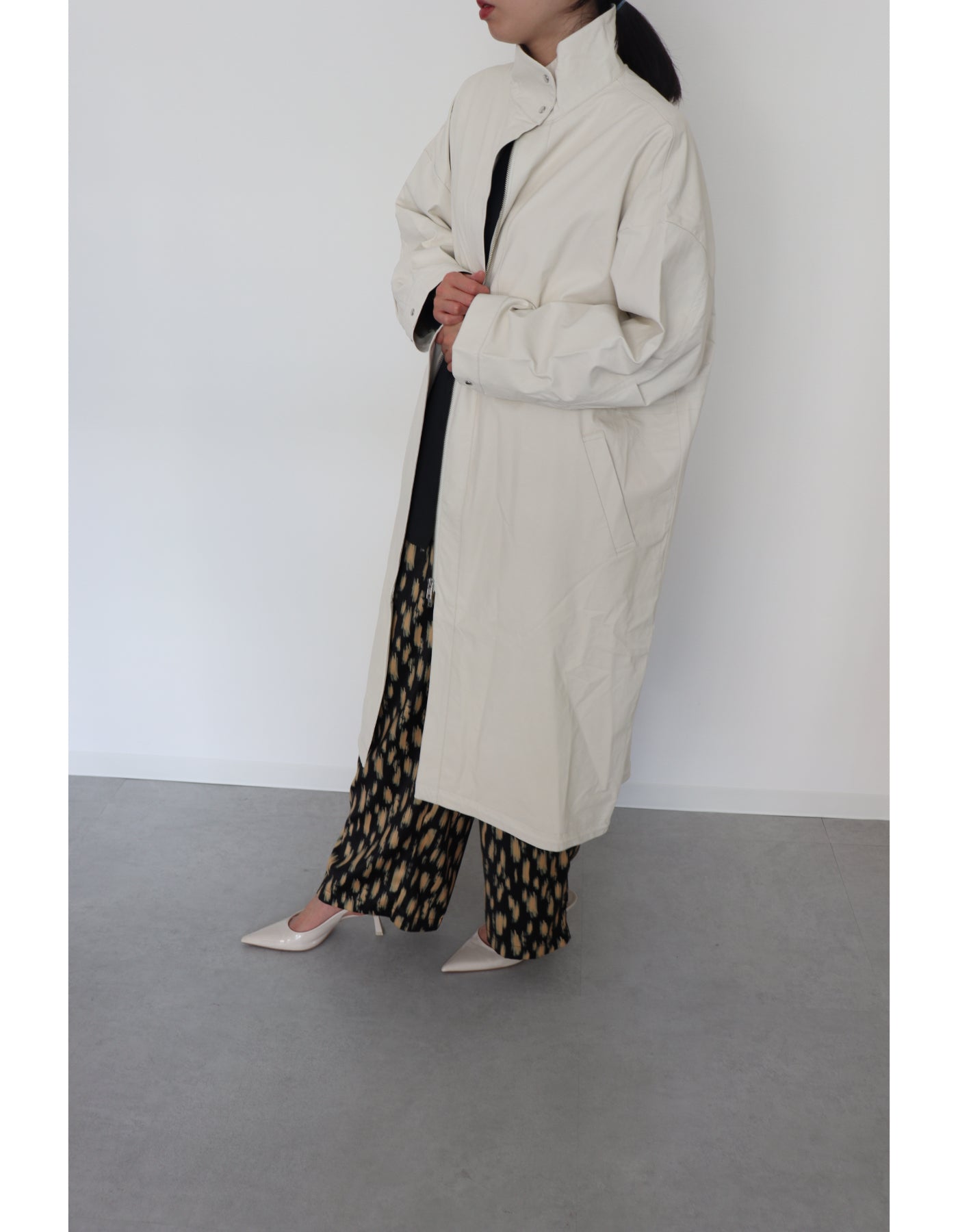 【ACUTA アクータ】エコレザーモッズコート