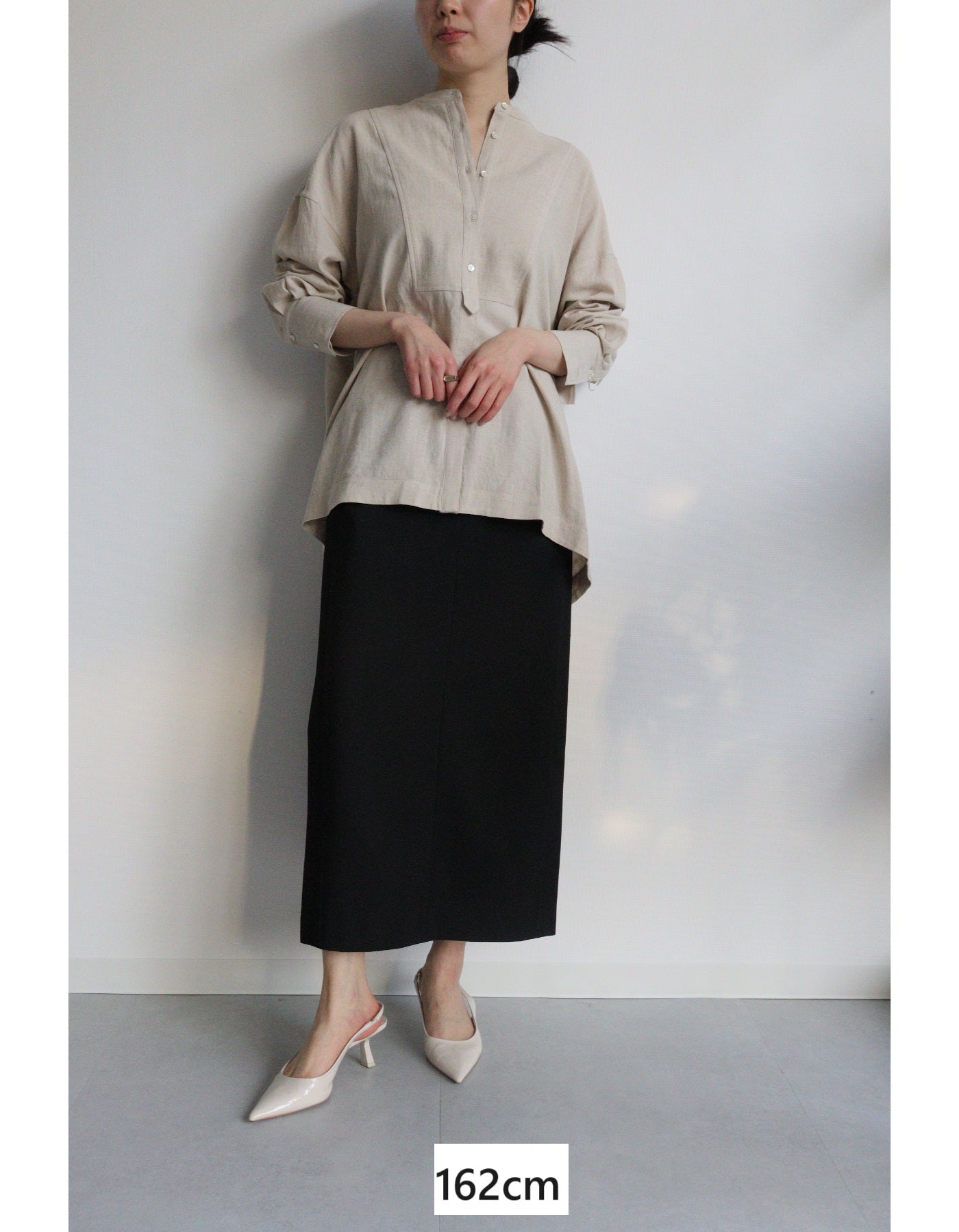 【ACUTA】レーヨンリネンブザムドルマンブラウス