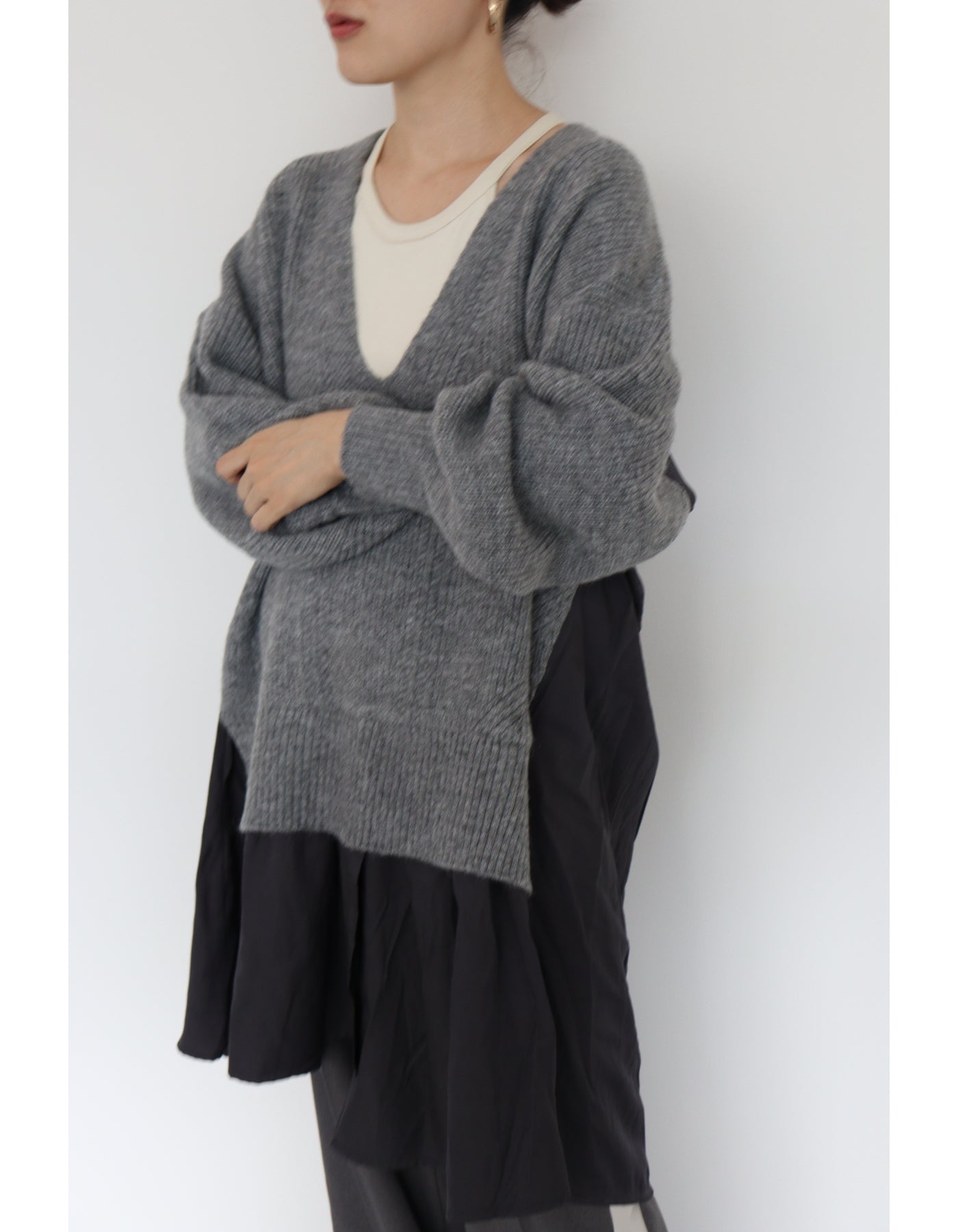【ACUTA アクータ】レイヤードライクニットワンピース
