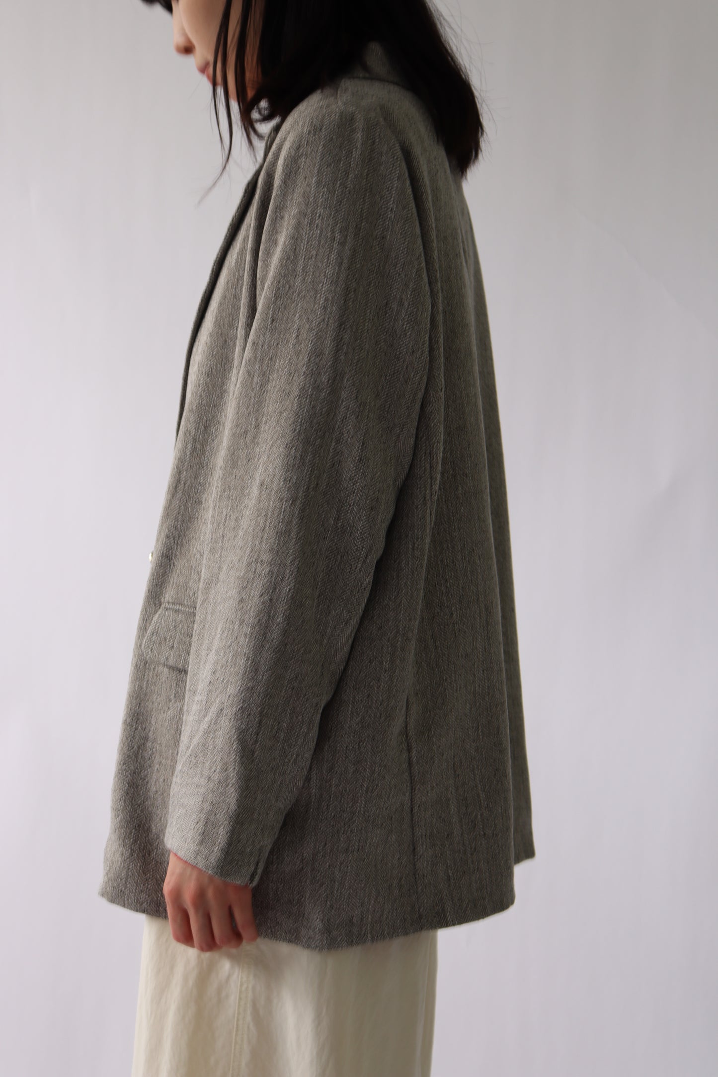 【ACUTA】ヘリンボーンテーラードジャケット