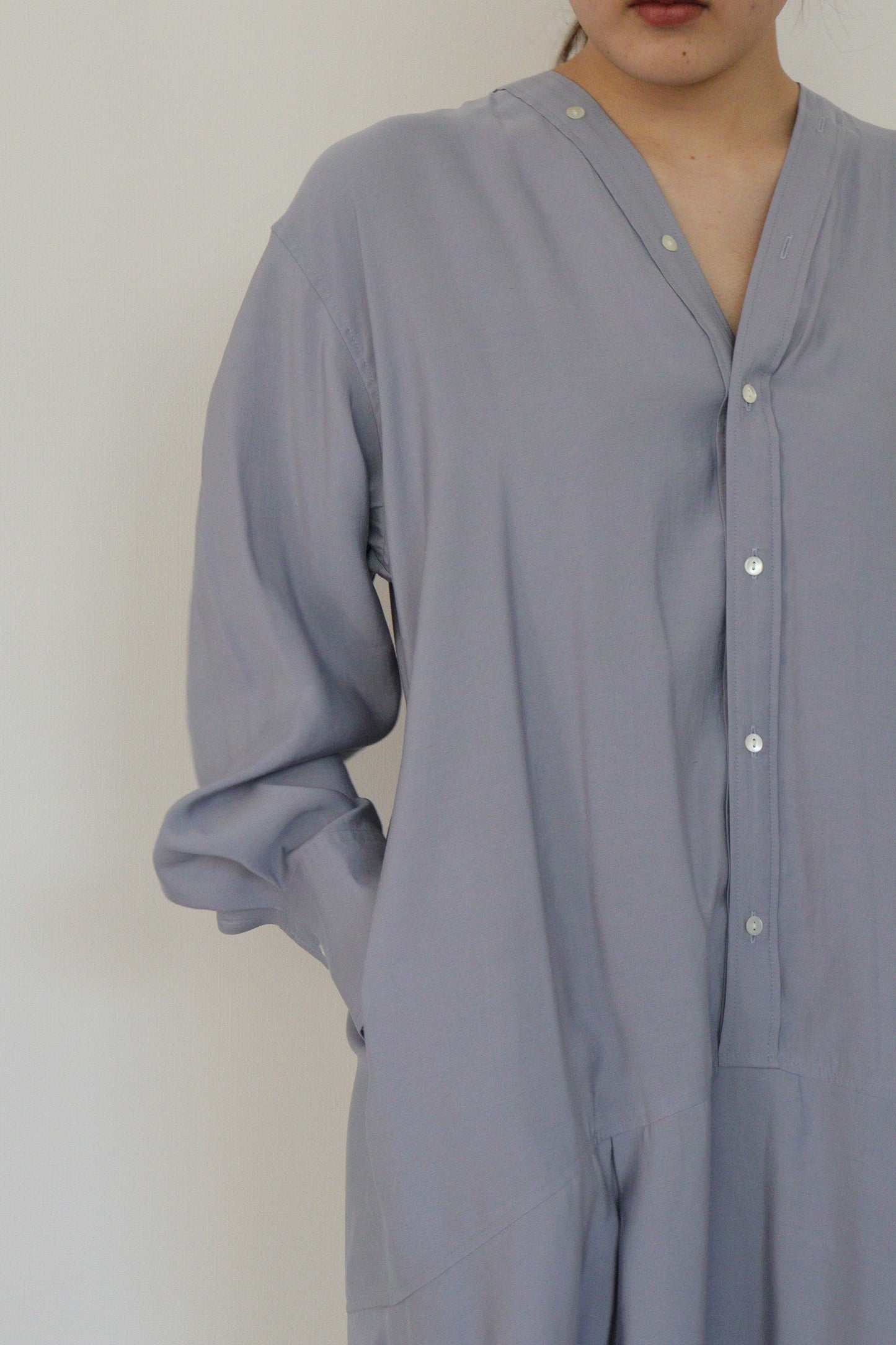 【ACUTA】ポリモダールカラーレスワンピース