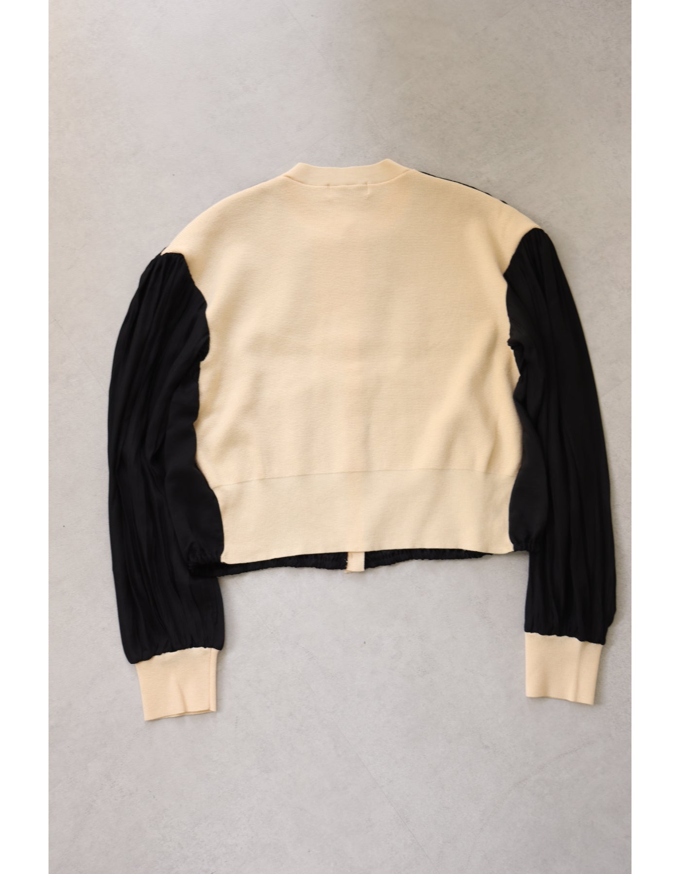 【ACUTA アクータ】布帛×クレリックドッキングカーディガン