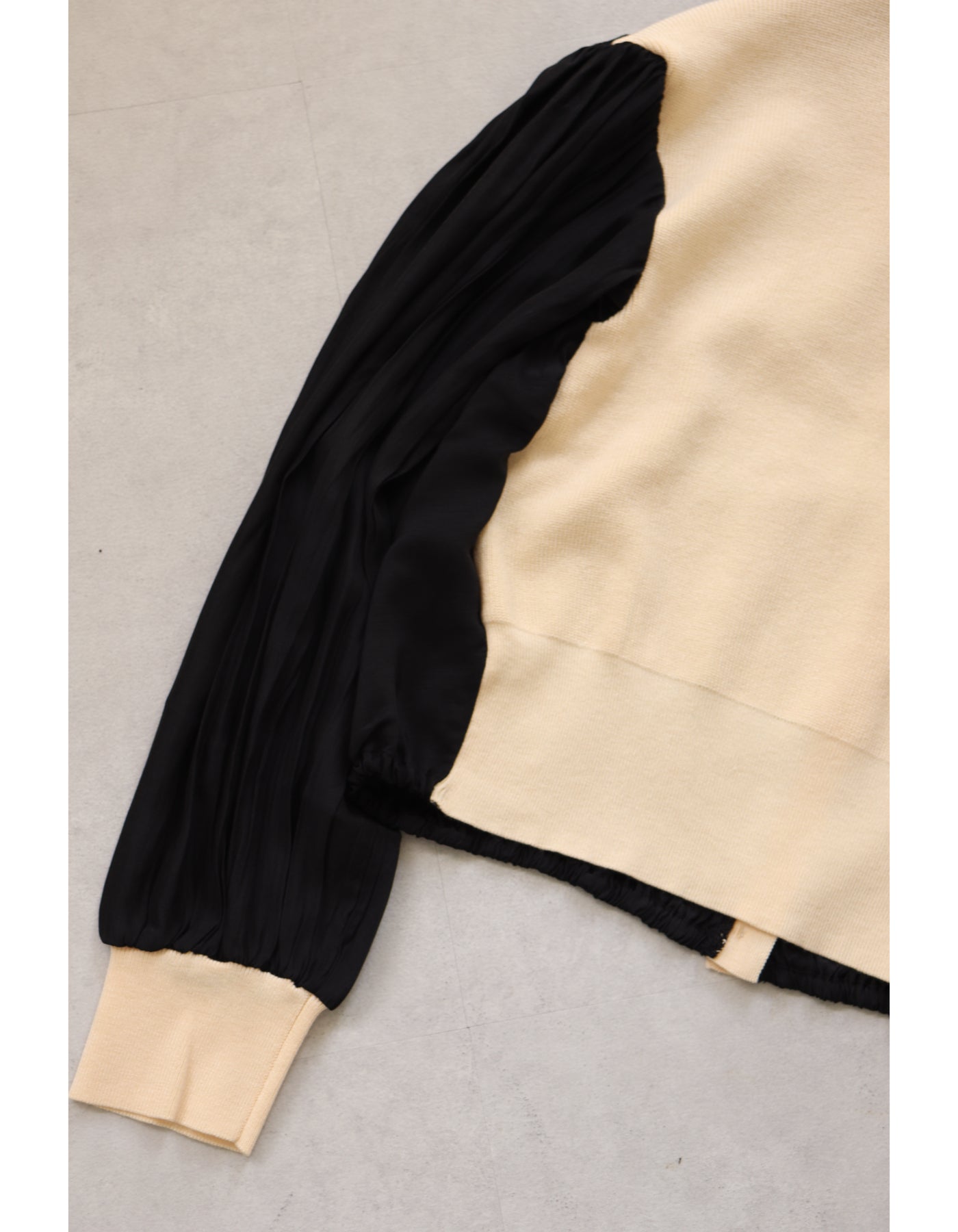 【ACUTA アクータ】布帛×クレリックドッキングカーディガン