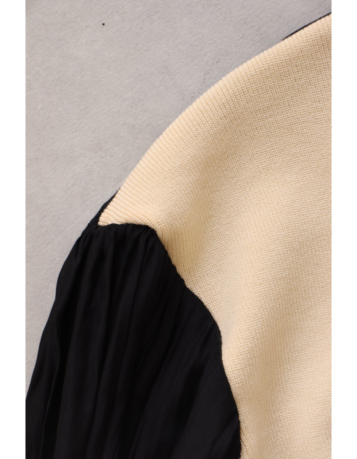 【ACUTA アクータ】布帛×クレリックドッキングカーディガン