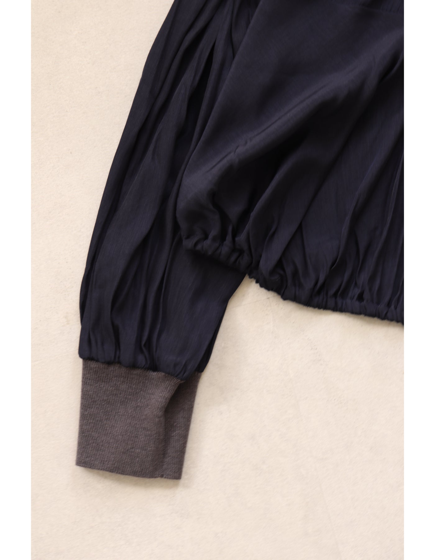 【ACUTA アクータ】布帛×クレリックドッキングカーディガン