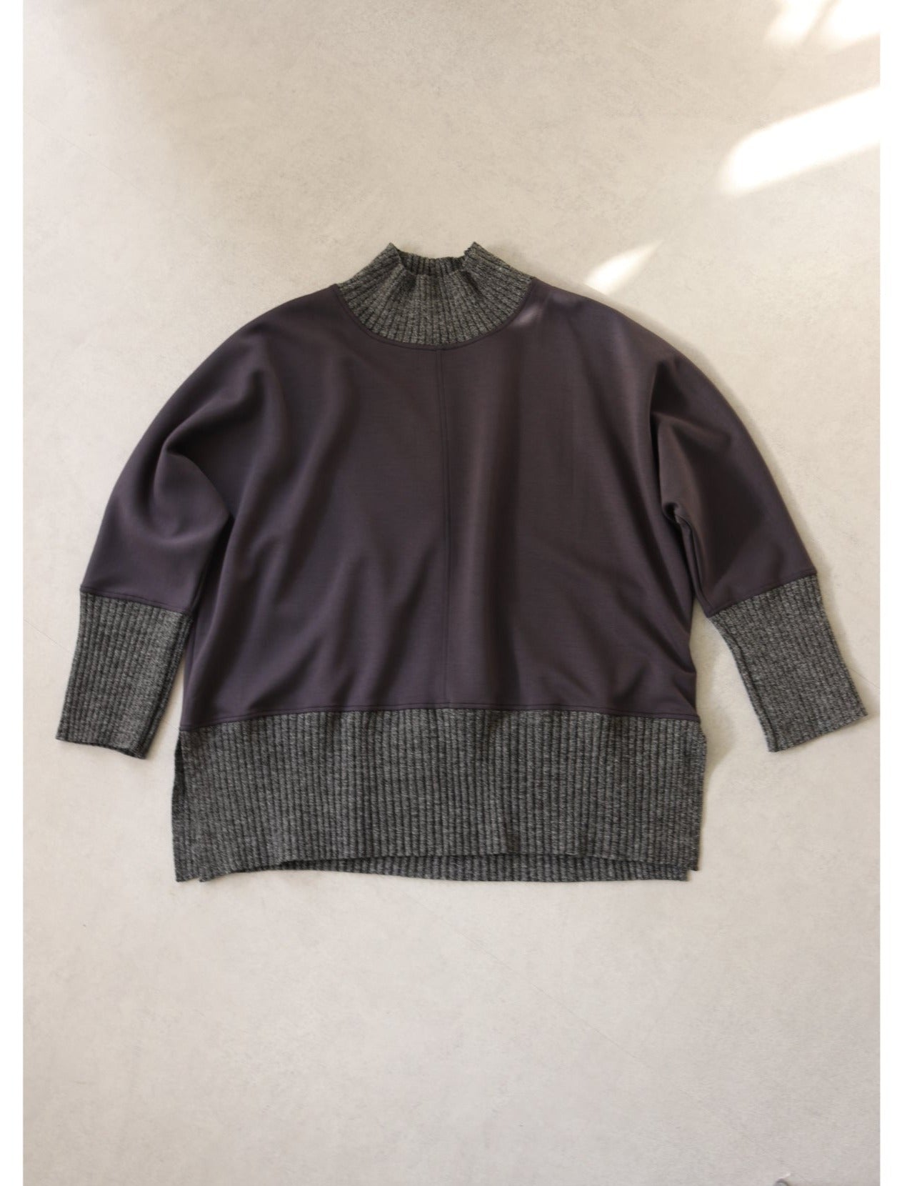 【ACUTA アクータ】リブ×カットソートップス