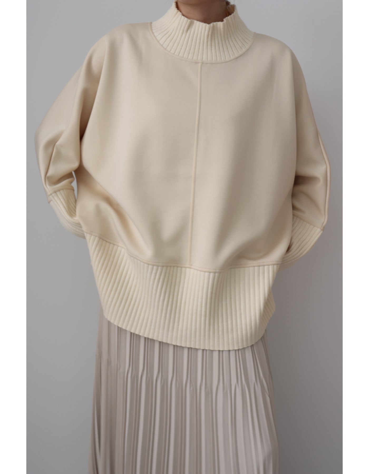 【ACUTA アクータ】リブ×カットソートップス