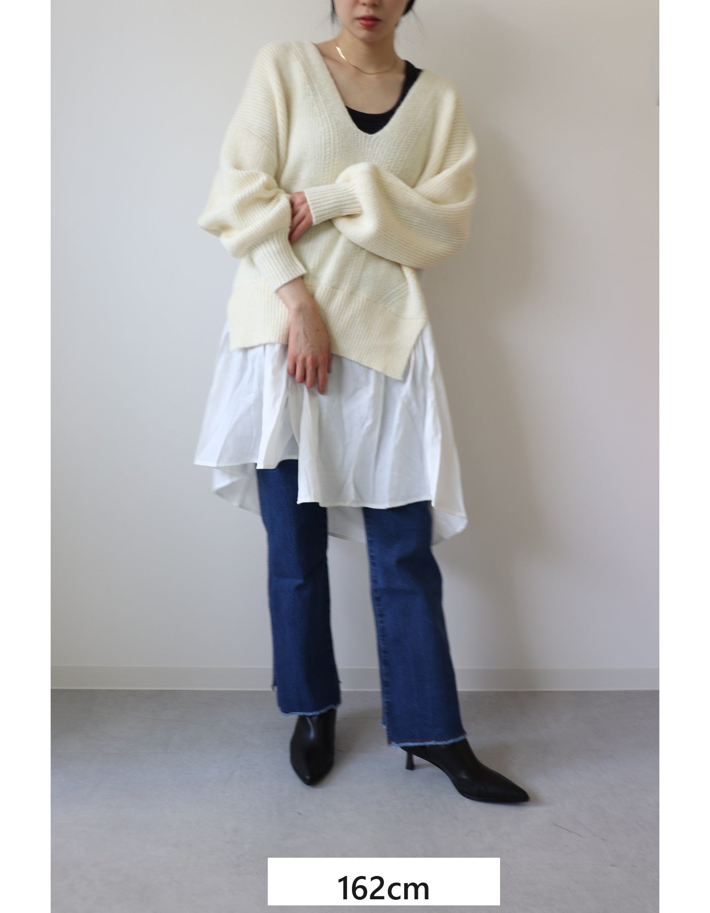 【ACUTA アクータ】レイヤードライクニットワンピース