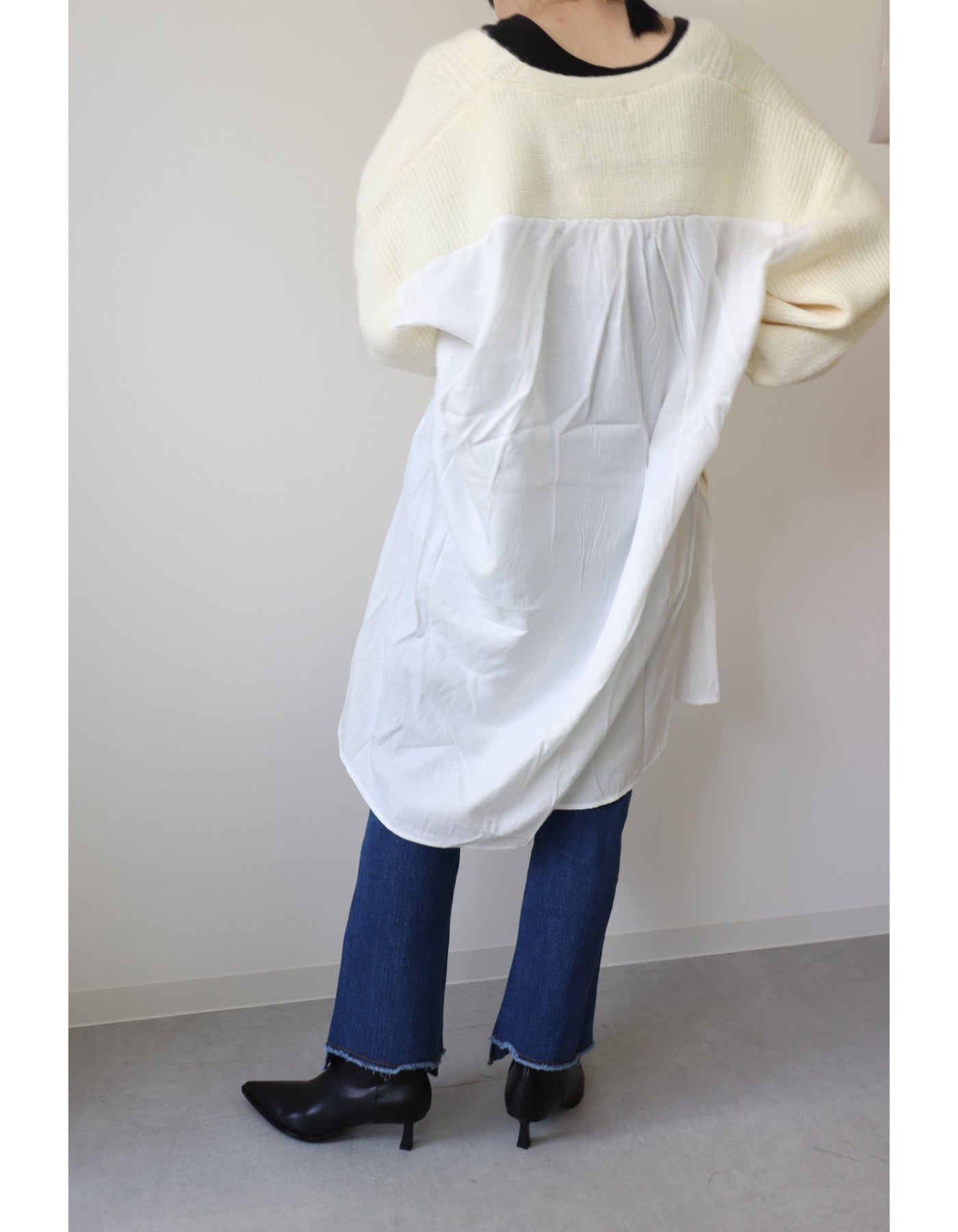 【ACUTA アクータ】レイヤードライクニットワンピース