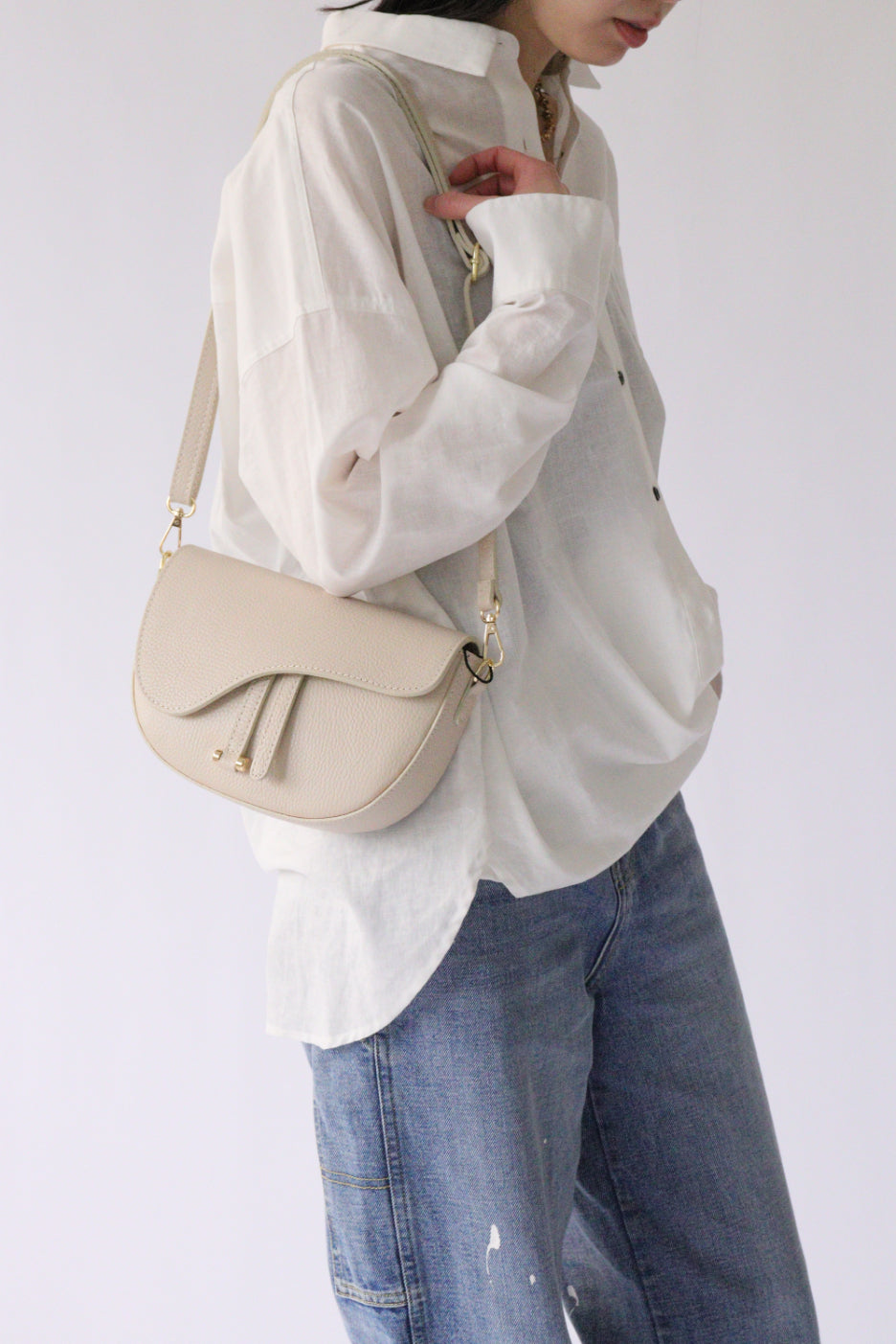 【ACUTA】コットンリネン2WAYシャツ