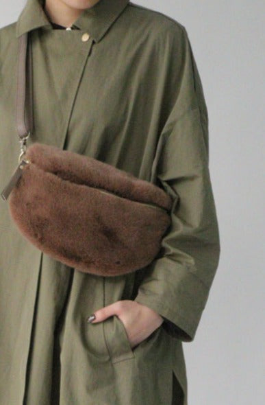 MILLELA FIRENZE】フェイクファーボディバッグ ミレッラフィレンツェ 