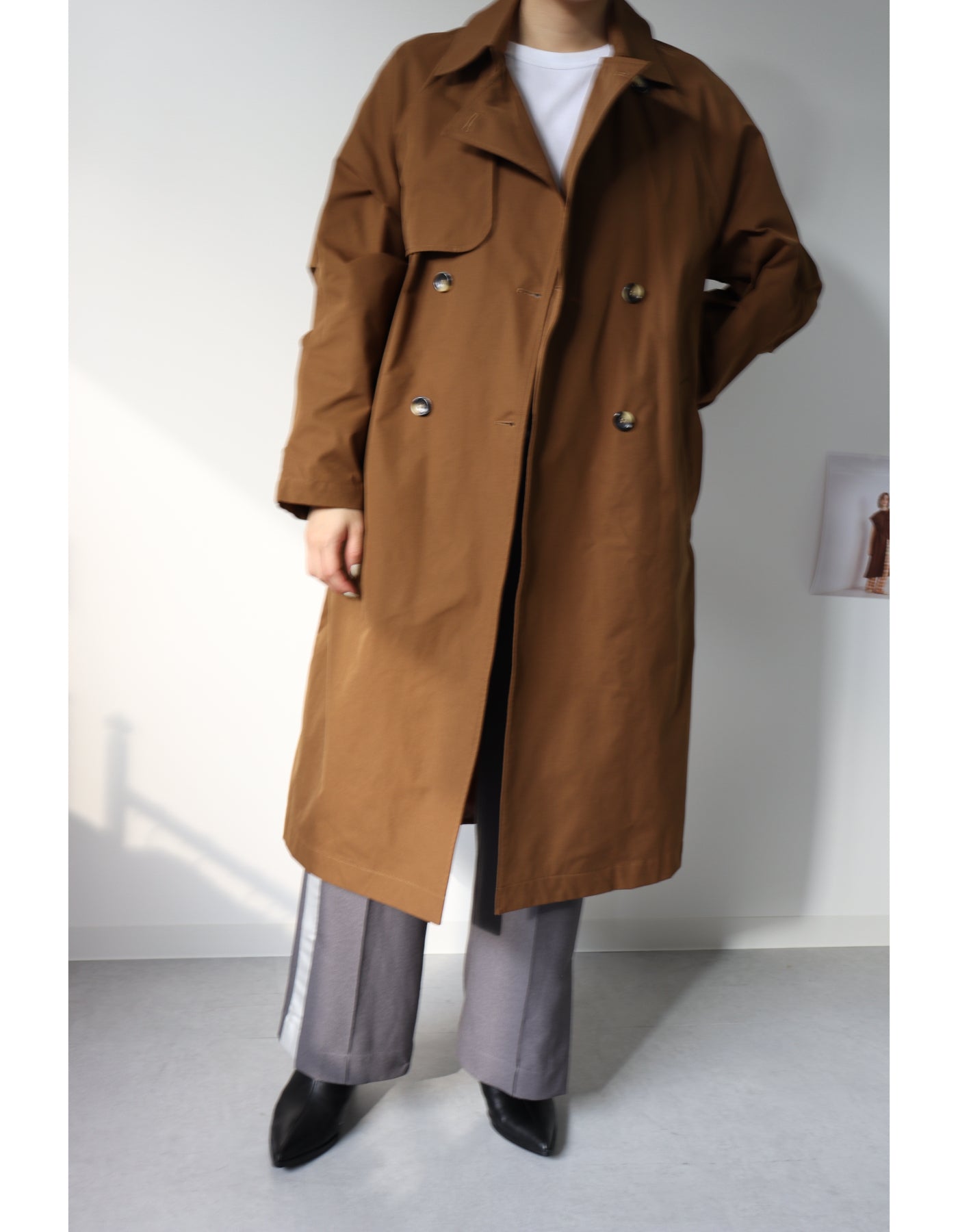 【ACUTA アクータ】バックキルティングトレンチコート