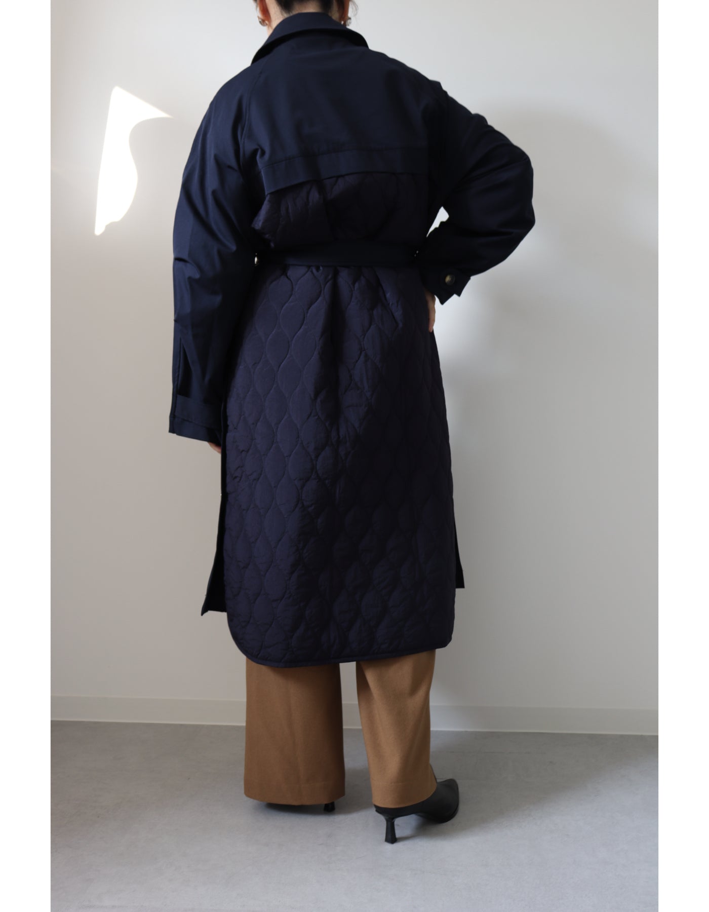 【ACUTA アクータ】バックキルティングトレンチコート