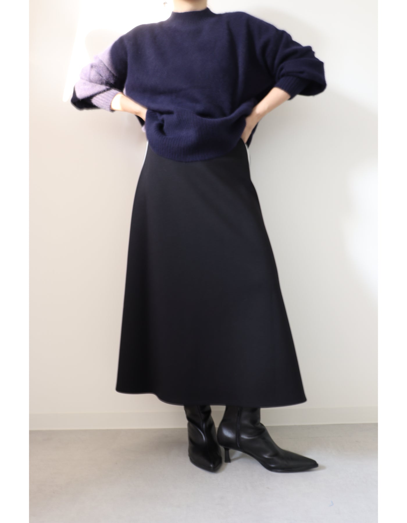 【ACUTA アクータ】フォックスウールボトルネックニット