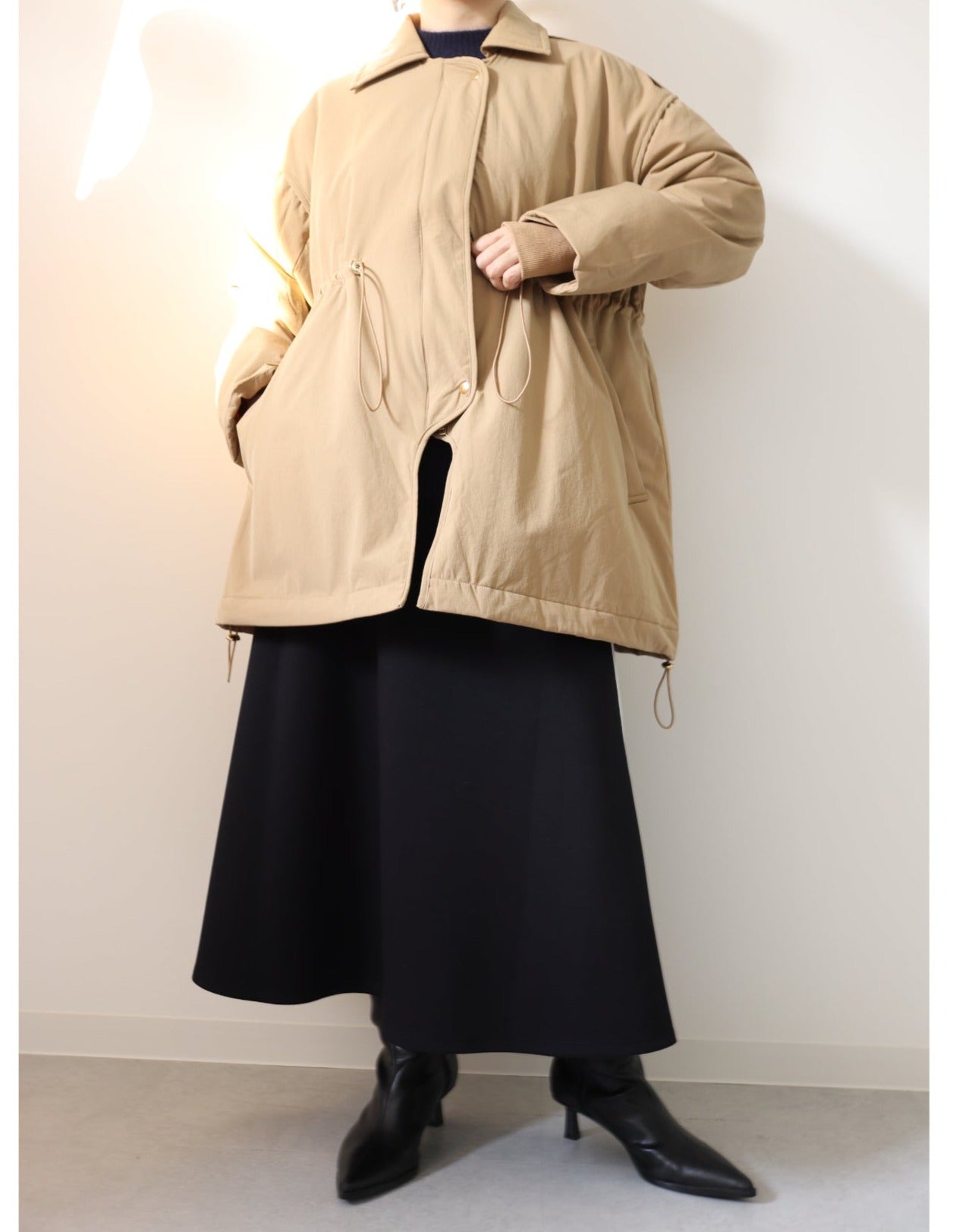 【ACUTA アクータ】中綿シームレスハーフコート