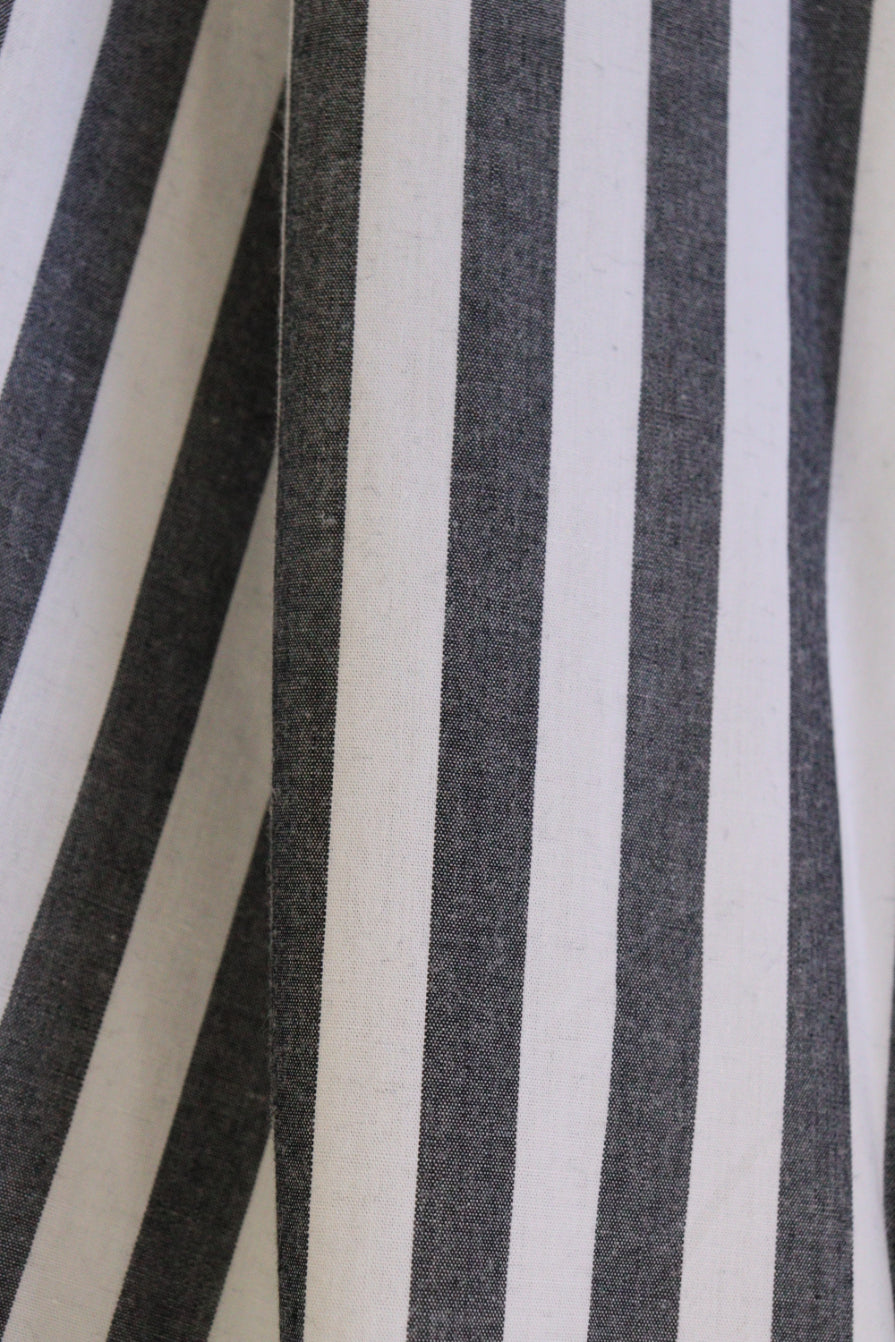 【ACUTA】コットンストライプヘムブラウス